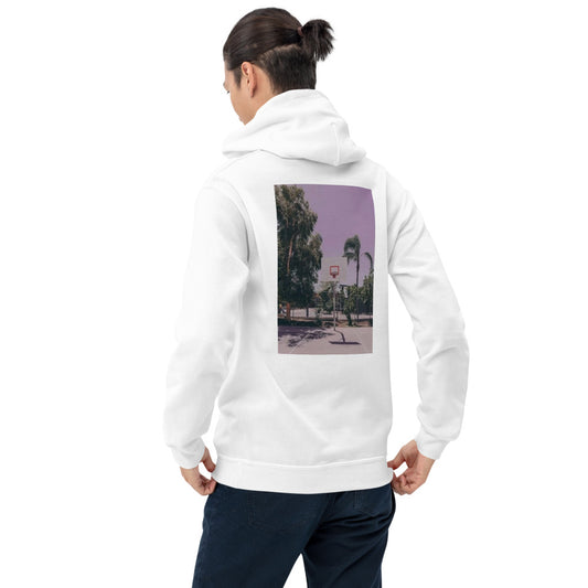 Sweat à capuche blanc homme